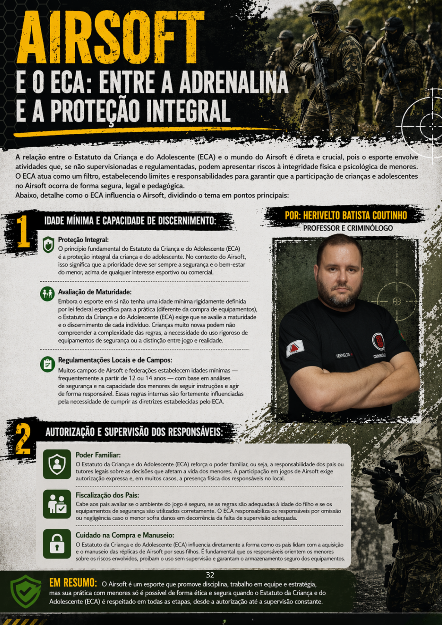 SEU FILHO PODE JOGAR AIRSOFT? O ECA TEM ALGO A DIZER SOBRE ISSO.